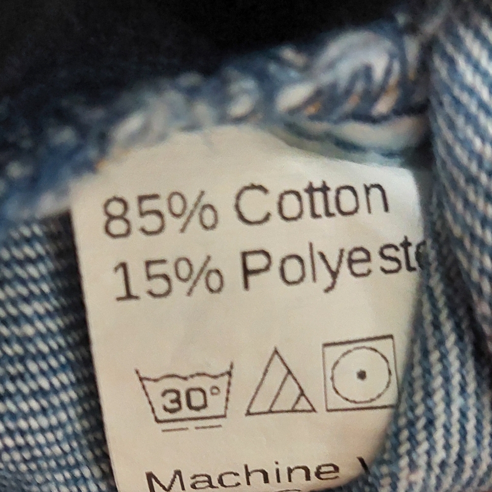 SHEIN Blue Jean Jacket with Black Fringe Western Rodeo Fun Festival - Picture 8 of 8